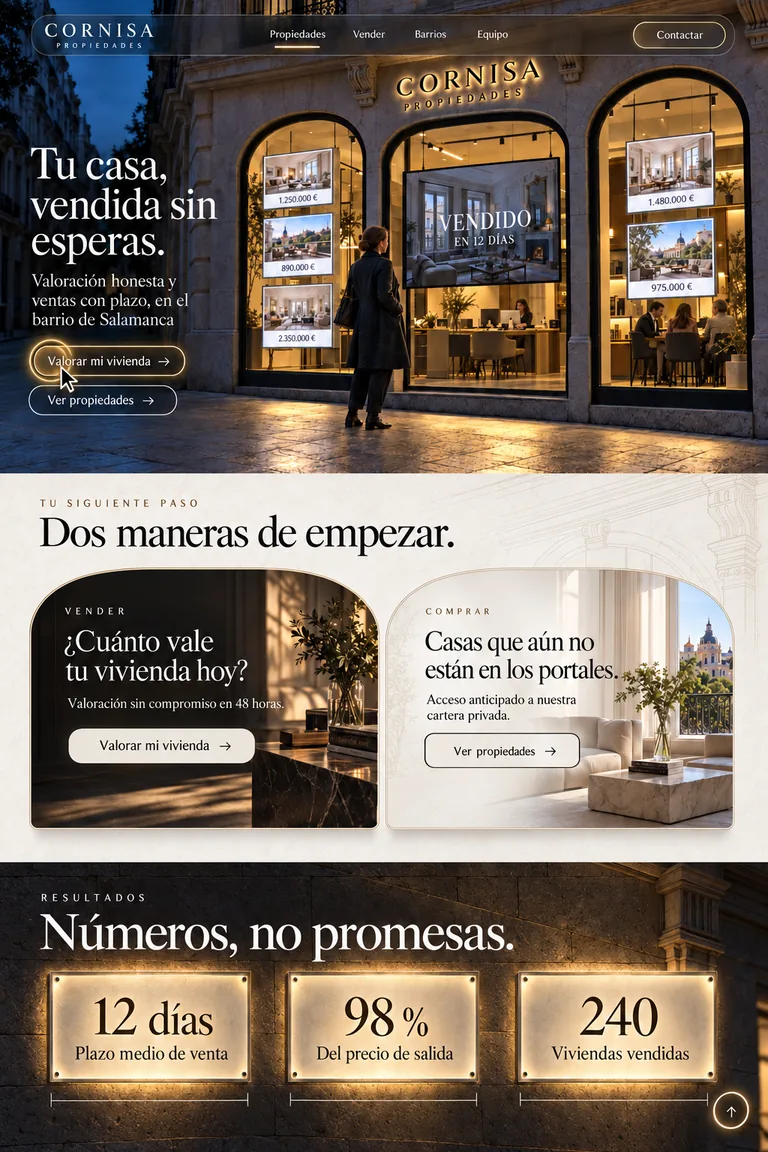 Portada de la demo Inmobiliaria de lujo.